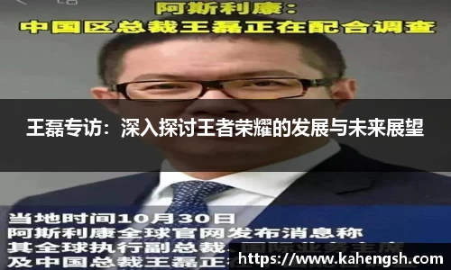王磊专访：深入探讨王者荣耀的发展与未来展望